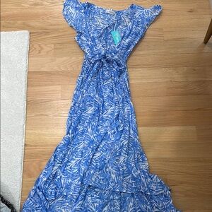 Blue Patterned Dress